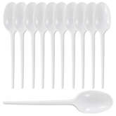 Łyżki wielokrotnego użytku ECONOMY białe 100szt.