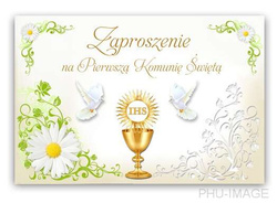 Zaproszenie na Komunię, 1 szt.
