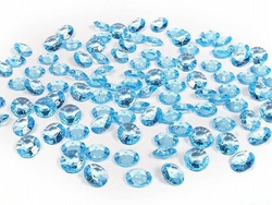 Diamentowe konfetti, błękitny, 12mm, 1op.