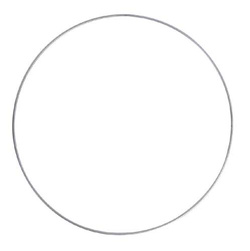 Koło metalowe 25 cm , srebrne, 1 szt.