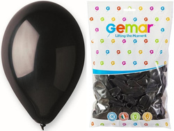 Balony G110 pastel 12" - czarne/ 100 szt.
