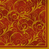 Serwetki Zawijasy, 33x33cm, 20szt, 1op