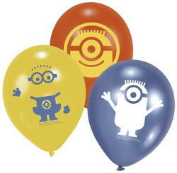 Balony Minionki, 23 cm, 6 szt.