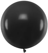 Balon okrągły 60 cm, Pastel Black