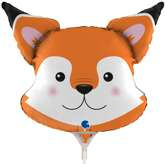 Balon Foliowy LIS Zwierzęta Las Urodziny 35cm