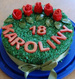 Posypka waflowa zielona ciemna 20 gram , 1op.