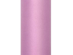 Tiul gładki, pudrowy róż, 15cm x 9m, 1szt.