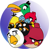 Opłatek tortowy 14 cm, Angry Birds 1 szt.