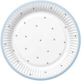 Talerzyki Papierowe Gwiazdki Niebieskie 18cm 8szt.
