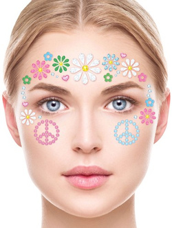Naklejki Biżuteria Ozdoba na Twarz HIPPIS