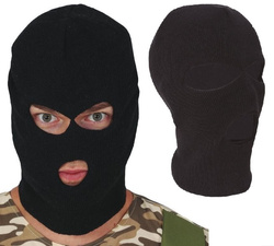 Czarna KOMINIARKA Komandosa Złodzieja Ninja Bal