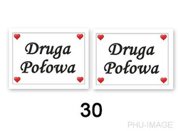 Naklejki na buty Druga Połowa!, 2 szt, 1 op.