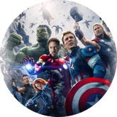 Opłatek tortowy 29 cm, Avengers 1 szt.