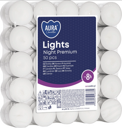 Świeczki Świeca PODGRZEWACZE Tealight 8h 50szt.