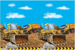 Obrus Foliowy BUDOWA Urodziny 120x180cm