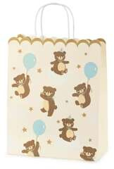 Torebka na prezenty Misie, 26x32.5 x13 cm, 1 szt.