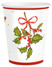 Kubeczki Papierowe GAŁĄZKA Święta 220ml 10szt.