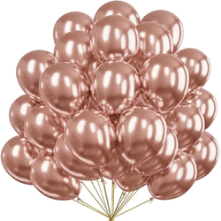Balony Glossy 30cm, różowe złoto 50szt.