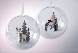 Kula akrylowa z otworem 5szt. 10cm