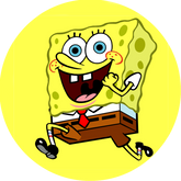 Opłatek tortowy 14 cm, SpongeBob 1 szt.