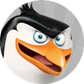 Opłatek tortowy 29 cm, Pingwiny z Madagaskaru