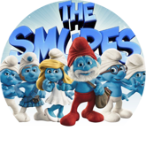 Opłatek tortowy 29 cm, Smerfy 1 szt.