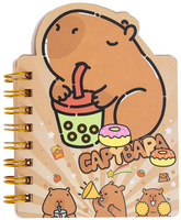 Notatnik Notesik na Spiralce KAPIBARA 7,9x10,5cm