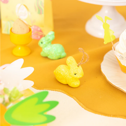 Zawieszki Dekoracyjne Zajączki z brokatem 4szt.