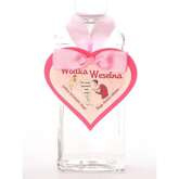 Zawieszki na alkohol z różowym sercem, 25 szt.