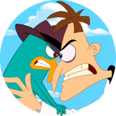 Opłatek tortowy 29 cm, Fineasz i Ferb 1 szt.