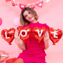 Balon Foliowy Girlanda LOVE Walentynki 101x27cm