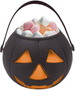 Wiaderko Dynia na Cukierki Czarne, Halloween, 15cm