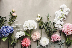 Sztuczny Kwiat - Biała Piwonia, 35 cm