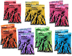 Proszek Holi Heart, mix kolorów, 14 szt.