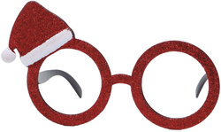 OKULARY Świąteczne Przebranie CZAPKA MIKOŁAJA