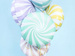 Balon foliowy Cukierek,45cm,miętowy 1szt.