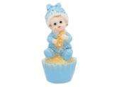 Figurka chłopiec na ciastku, 9,5 cm, 1szt