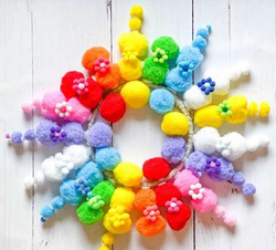 Rzepy Samoprzylepne Okrągłe Białe Mix 69szt.