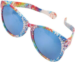 OGROMNE Gigant Kolorowe OKULARY Klauna