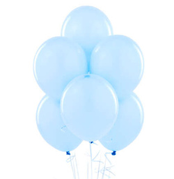 Balony metaliczne 12 cali, 25 szt., błękitny