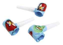Trąbki rozwijane Angry Birds, 6 szt.