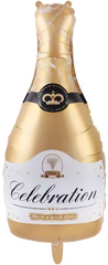 Balon Foliowy Złota Butelka Szampan 42x92cm