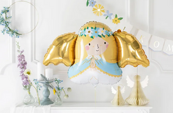 Balon Foliowy Anioł Chrzest Komunia 103x58 cm