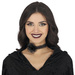 Naszyjnik Choker CZARNA RÓŻA Kwiat Halloween