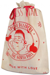 Worek Świąteczny na Prezenty Mikołaj 70x100cm