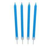 Świeczki urodzinowe 10/10, niebieskie 8,6 cm, 1 op