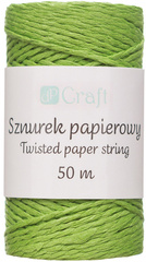 Sznurek Papierowy Skręcany Dekoracja Zielony 50m