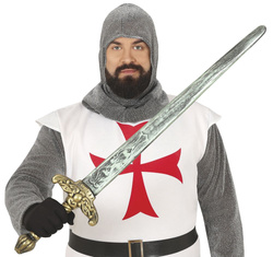 MIECZ RYCERSKI Dwuręczny Broń Wojownik 90cm