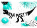 Baner Dinozaury - Dino Party, 20x90 cm, 1 szt.