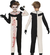 Kostium Strój Krwawy UPIORNY KLAUN Horror 7-9 lat